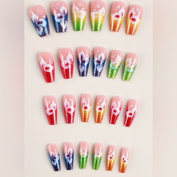 Mid-length Ballerina Shape Press On Nails (COPY) - Picture 3 of 6